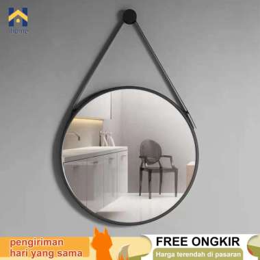 Cermin Bulat Aesthetic Cermin Gan 60CM