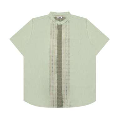 M231 Kemeja Pria Koko Kasual Couple Pendek 0251 Hijau M