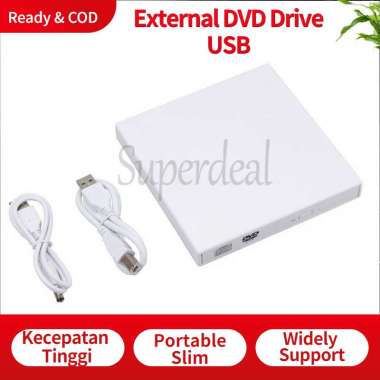 External CD DVD Drive - External Putih