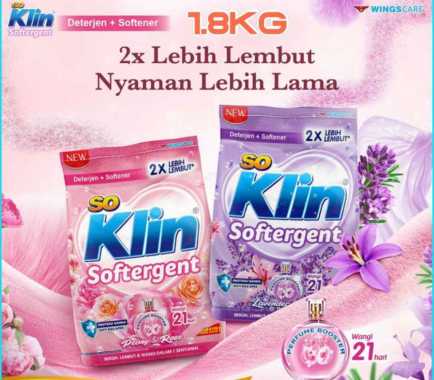 Promo Harga So Klin White & Bright Detergent 1800 gr - Blibli