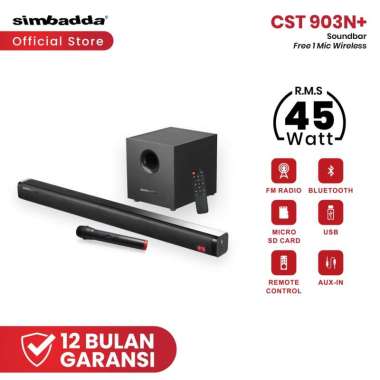 Simbadda CST 903N+ Soundbar TV Wireless Bluetooth Home Theater Super Bass Karaoke