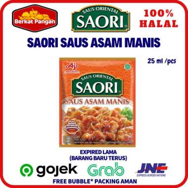 SAORI Saus Oriental Sachet / Saos Tiram / Teriyaki / Asam Manis / Lada Hitam / Saus Mentega S. Asam 