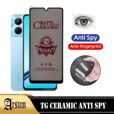 Anti Gores Layar REALME NOTE 50 Ceramic Spy Anti Privacy Terbaru Ponsel REALME NOTE 50