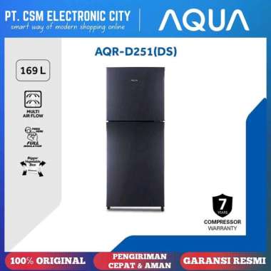 AQUA JAPAN AQR-D251 (DG) [169 L] KULKAS 2 PINTU [GARANSI RESMI] AQR-D251 (DG)