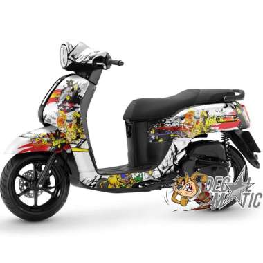 Decal Fazio Full Body Fazzio - Stiker Motor FAZzio Full body Striping Sticker Variasi Motor Fazio Fu
