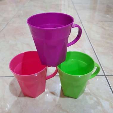 Gelas coffee plastik/Gelas plastik gagang Asa