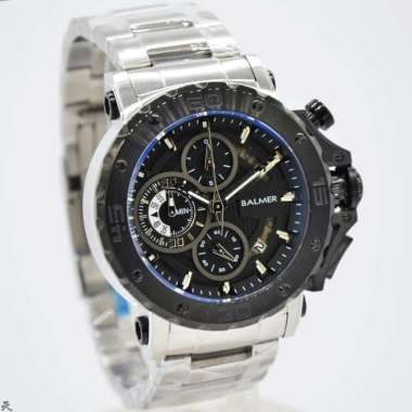 Jam Tangan Pria Balmer 7975 Original Saphire Glass Silver Black