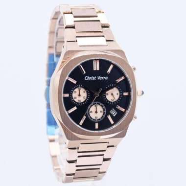 Jam Tangan Pria Christ Verra 917867G-15 BLK Original