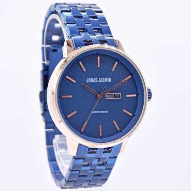 Jam Tangan Pria Jonas Jasmin 5302 Free Box Biru
