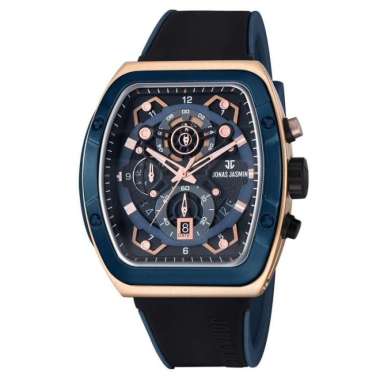 Jam Tangan Pria JONAS JASMIN 5332 Chrono Aktif Original Biru