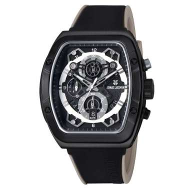 Jam Tangan Pria JONAS JASMIN 5332 Chrono Aktif Original Hitam