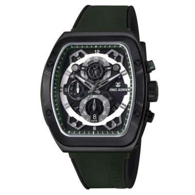 Jam Tangan Pria JONAS JASMIN 5332 Chrono Aktif Original Hijau