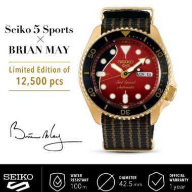Jam Tangan Pria SEIKO 5 Sports SRPH80K1 BrianMay Limited Edition