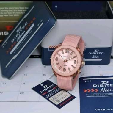 Jam Tangan Wanita Digitec Neon Digitec 9100 Original pink