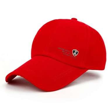 Casual Topi baseball hat cap pria wanita fieldline sports Merah
