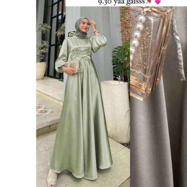 AURORA DRESS by TALAOUTFIT | Gamis Satin | Satin Sateen Silk | Satin Dress | Dress princess | Gaun P