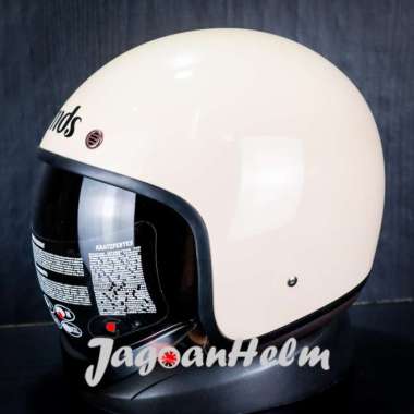 HELM RETRO CLASSIC MDS MAGNUM SOLID | CREAM | MODEL BOGO L