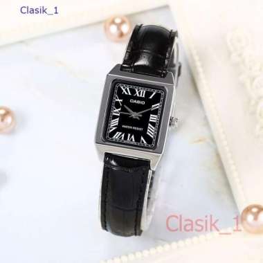 Original 100%!! CASIO LTP-V007L-1BUDF Jam Tangan Wanita Analog Kulit