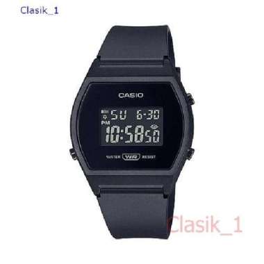 Original 100%!! CASIO LW-204-1BDF Jam Tangan Wanita - Full Hitam