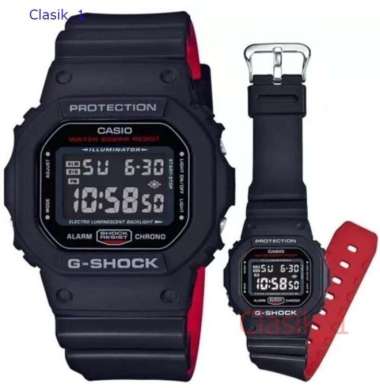 Original 100%!! Casio G-Shock DW-5600HR-1DR - Jam Tangan Pria - Hitam
