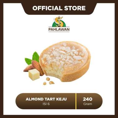 Lapis Kukus Pahlawan - Almond Tart Keju - 6 Pcs