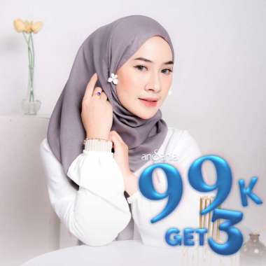 Ansania Scarf | Pashmina Shinar Glamour Glitter | Hijab Kerudung Pashmina Salem