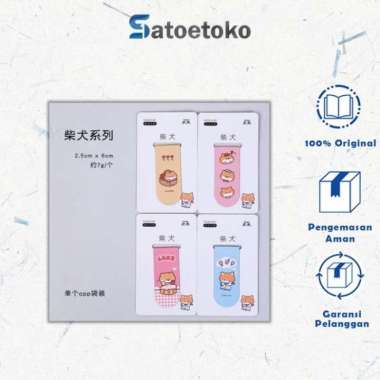 pembatas buku magnet cartoon lucu Korea - cute fox