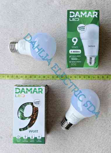 LAMPU LED 9W DAMAR 7200K PUTIH
