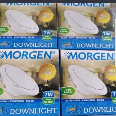 LAMPU DOWNLIGHT PANEL 7 WATT 3,5" MERK MORGEN TERANG SEKALI LED BULAT
