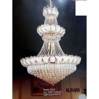 LAMPU GANTUNG KRISTAL 10026 / LAMPU HIAS / LAMPU VOID TANGGA