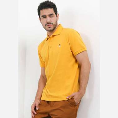 Hush Puppies Farro 2 Polo Shirt Pria Mustard L