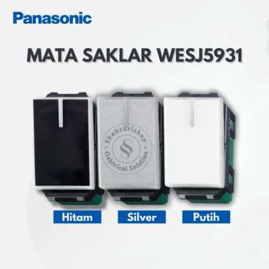 PANASONIC WESJ5931 SAKLAR ENGKEL MATA KECIL HANYA MATA SAKLAR Hitam