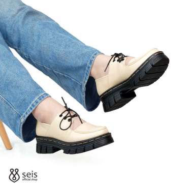 SEIS Maggie Sepatu Oxford Wanita / Loafers Wanita 37 white