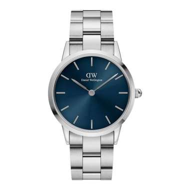 Jam Tangan Unisex Daniel Wellington Iconic Link DW00100458 Blue Dial Stainless Steel Strap