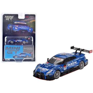 Minigt Diecast Mobil Nissan GTR Nismo GT500 CALSONIC MGT00486