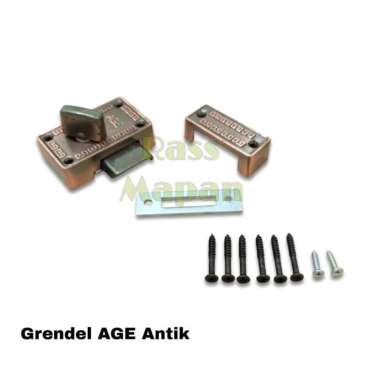 Grendel AGE / Slot Pintu Kamar Mandi Toilet Grendel Kunci Putar Antik