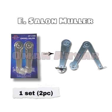 Engsel Sikutan Salon Pintu Jendela Muller 9"