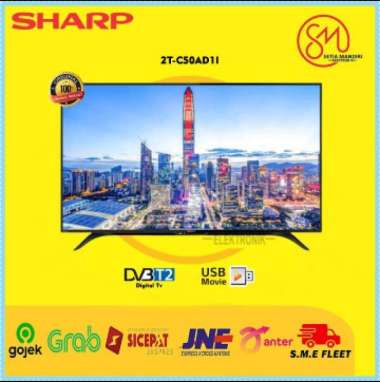 Led Tv Sharp 50 Inch 2T-C50Ad1I - 50Ad1 Fullhd Dvb-T2 Hdmi Usbmovie TV ONLY