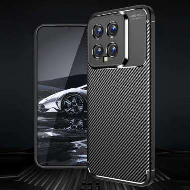 CASING XIAOMI 14 CASE CARBON SOFTCASE PREMIUM XIAOMI 14 HITAM