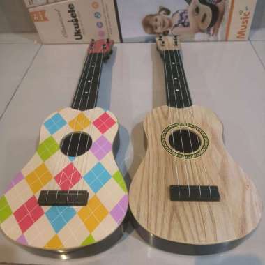 mainan gitar ukulele premium impor / gitar kecil anak anak ukulele 4 senar
