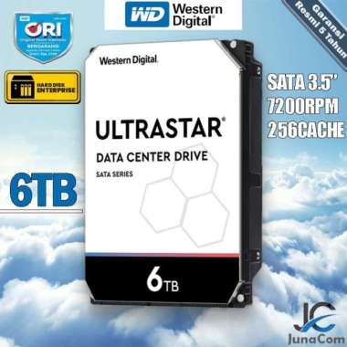 WD Ultrastar 6TB 3.5" HDD/ HD/ Hardisk/ Harddisk Internal Enterprise Multivariasi Multicolor