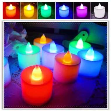Lampu Lilin LED Lampu Hias Lilin Elektrik Lilin Natal Hias Tanpa Api