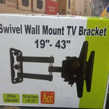 bracket tv swing swivel wall mount tv bracket 19 _ 43 inc