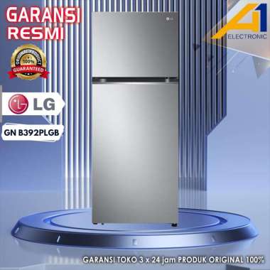 LG Kulkas GNB392PLGB / GN B392PLGB Smart Inverter 2 Pintu 395 L - Silver