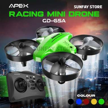 DRONE APEX Mini Racing Drone, Quadcopter Drone Mini - GD-65A murah - Biru Kuning