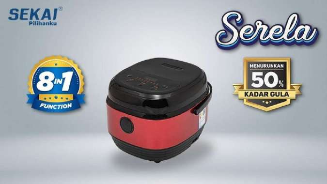 SEKAI Rice Cooker Digital CMW 522 Low Sugar - Sekai CMW 522 Low Sugar RED