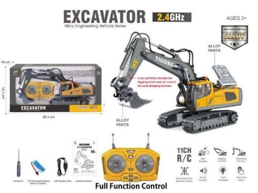 MAINAN ANAK RC EXCAVATOR YIGONG REMOTE CONTROL MAINAN TRACKTOR TRUCKS EXCAVATOR YIGON