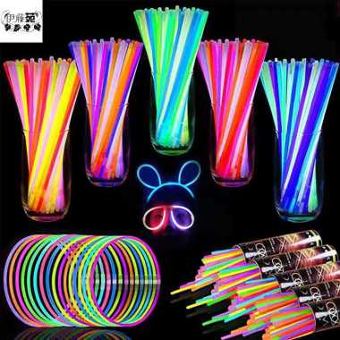 50pcs glowstick glowing stick glow in the dark / stik gelang fosfor neon