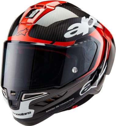 Helm Motor Full Face - Alpinestars R10 Carbon Element Red Original XL