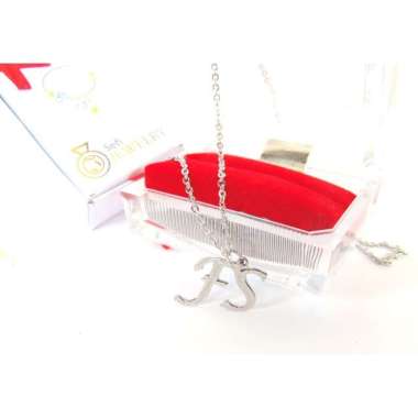 Kalung Nama Monel Inisial Simpel